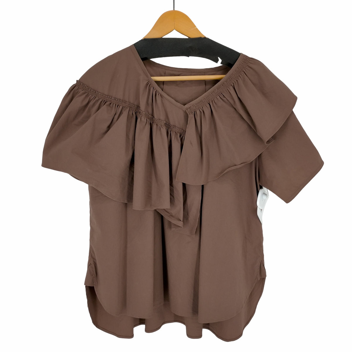 美品　ELENDEEK ASYMMETRY FLARE NECK BL ELENDEEK(エレンディーク) ASYMMETRY FLARE NECK BL - YAMAROKU