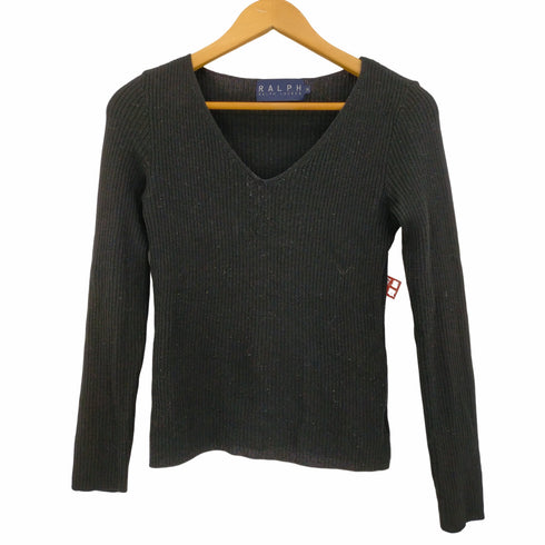 ラルフローレン RALPH LAUREN Vネック ウールリブニット レディース JPN:M