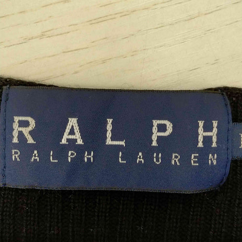 ラルフローレン RALPH LAUREN Vネック ウールリブニット レディース JPN:M
