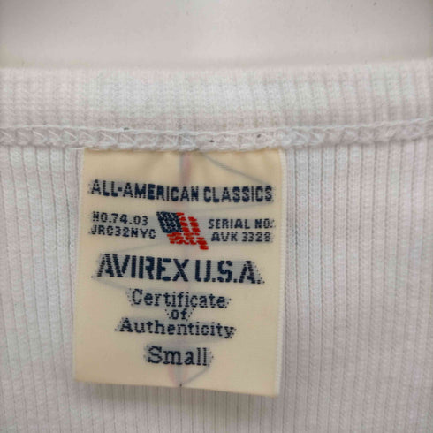 アヴィレックス AVIREX 長袖 クルーネックTシャツ メンズ JPN:S