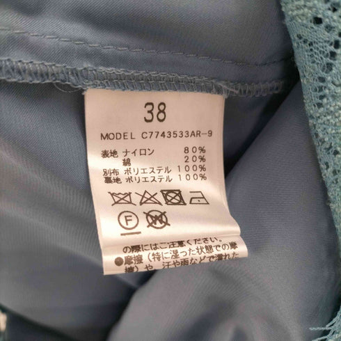 トロワズィエムチャコ troisiemechaco チュールパネルレースワンピース レディース JPN:38