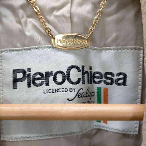 ピエロチーサ Piero Chiesa フェイクレザー ローブ コート レディース