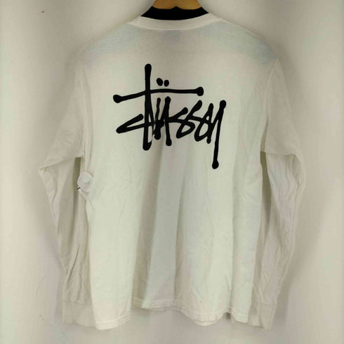ステューシー Stussy 両面ロゴプリント ロングスリーブTシャツ メンズ M