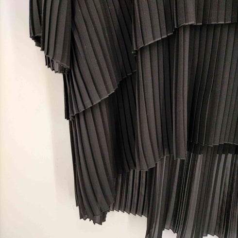 ザラ ZARA プリーツフリル切替ワンピース レディース JPN:L