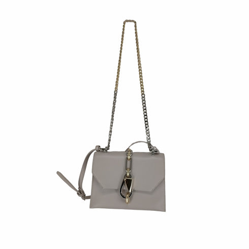 チャールズキース CHARLES & KEITH メタリックアクセント ターンロッククロスボディバッグ(Ivory) レディース FREE
