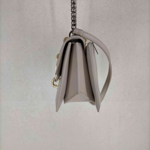 チャールズキース CHARLES & KEITH メタリックアクセント ターンロッククロスボディバッグ(Ivory) レディース FREE