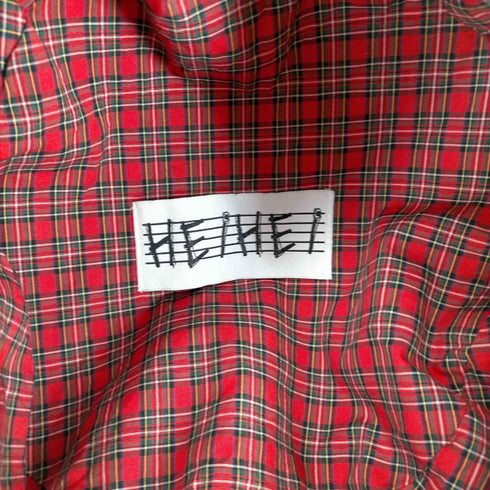 ヘイヘイ HEIHEI ハートチェックベレー帽 BLUE レディース FREE