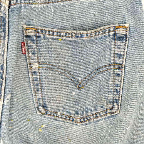 リーバイス Levis USA製 1997年製 ボタン裏刻印544 501 ペイント デニムパンツ レディース 29/34