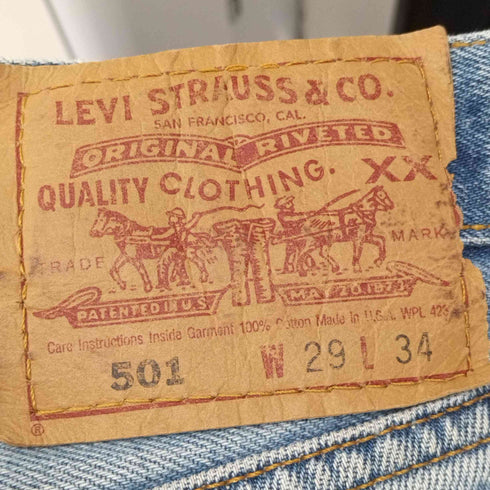 リーバイス Levis USA製 1997年製 ボタン裏刻印544 501 ペイント デニムパンツ レディース 29/34