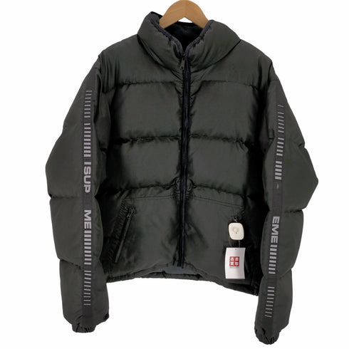 シュプリーム Supreme 17AW Reflective Sleeve Logo PUFFY JACKET メンズ JPN:L