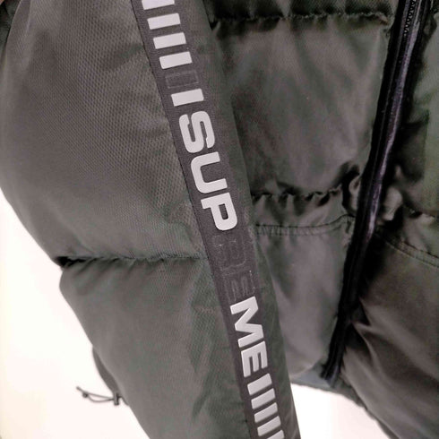 シュプリーム Supreme 17AW Reflective Sleeve Logo PUFFY JACKET メンズ JPN:L