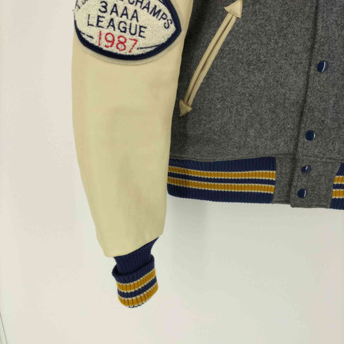 ホワイツビル Whitesville Letterman FOOTBALL AAA LEAGUE CHAMPION 1986 Award Jacket アワードジャケット ウール スタジャン メンズ US:40