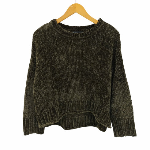 ザラ ZARA ベロアリブニット レディース import:M