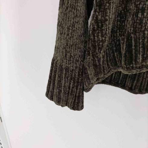 ザラ ZARA ベロアリブニット レディース import:M