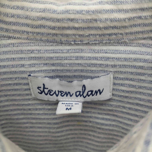 スティーブンアラン Steven Alan ストライプ コットンシャツ メンズ M