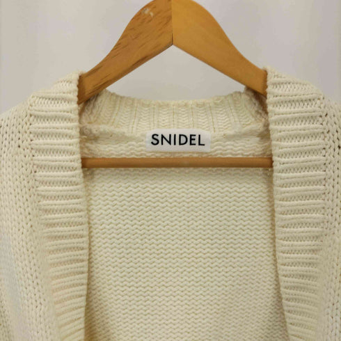 スナイデル snidel 19SS ボタンレス ローゲージ ニット カーディガン レディース FREE
