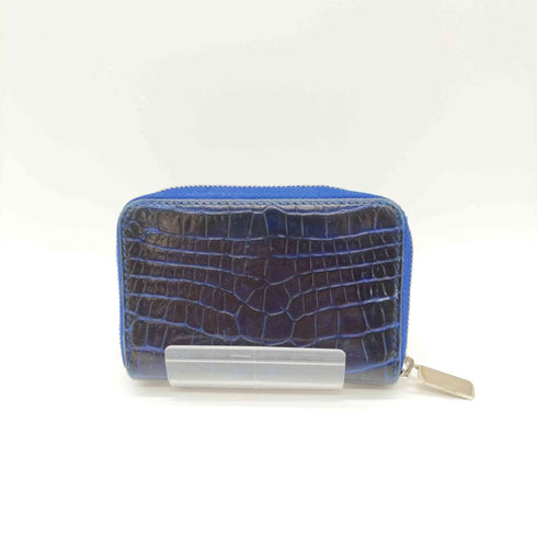 スマイソン smythson クロコ型押し ラウンドジップ コインケース メンズ