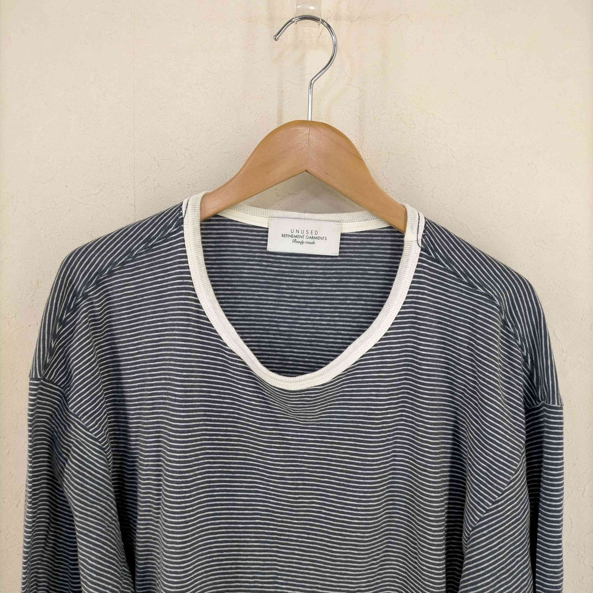 アンユーズド UNUSED Cotton long sleeve border t-shirt メンズ JPN