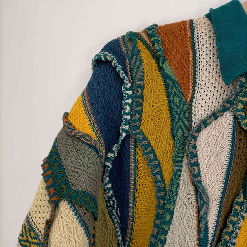 クージー COOGI 3Dニット ポロ セーター メンズ import:XL