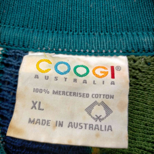 クージー COOGI 3Dニット ポロ セーター メンズ import:XL