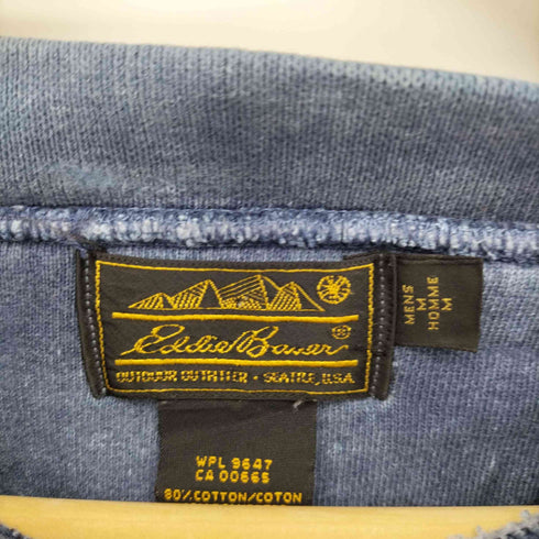 エディーバウアー Eddie Bauer USA製 黒タグ バードプリントスウェット メンズ import:M