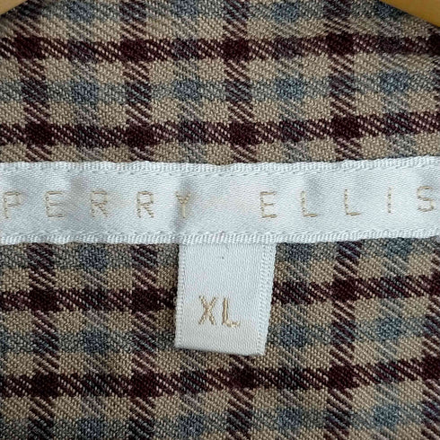 ペリーエリス PERRY ELLIS レーヨンチェックシャツ メンズ import:XL