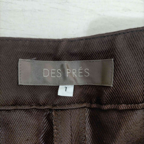 デプレ DES PRES コットンリネン ブーツカットパンツ レディース JPN:1