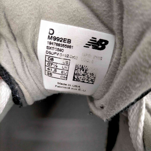 ニューバランス NEW BALANCE USA製 992 ローカット スニーカー メンズ JPN:26