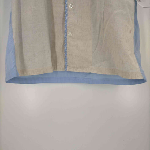 コムデギャルソンオム COMME des GARCONS HOMME AD2008 バイカラー リネン混シャツ メンズ SS