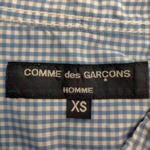 コムデギャルソンオム COMME des GARCONS HOMME AD2014 ギンガムチェック ボタンダウン半袖シャツ メンズ XS