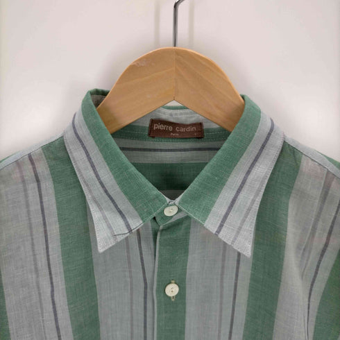 ピエールカルダン pierre cardin ストライプ レギュラーカラーシャツ メンズ JPN:L