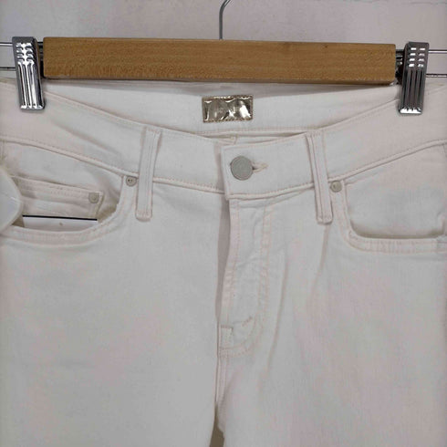 MOTHER THE DROPOUT Whipping The Cream White ホワイトスキニージーンズ レディース US:24