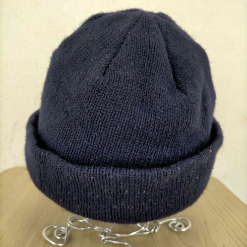ダックス DAKS 90S カシミヤ混 ロゴ刺繍 ウールニット帽 メンズ