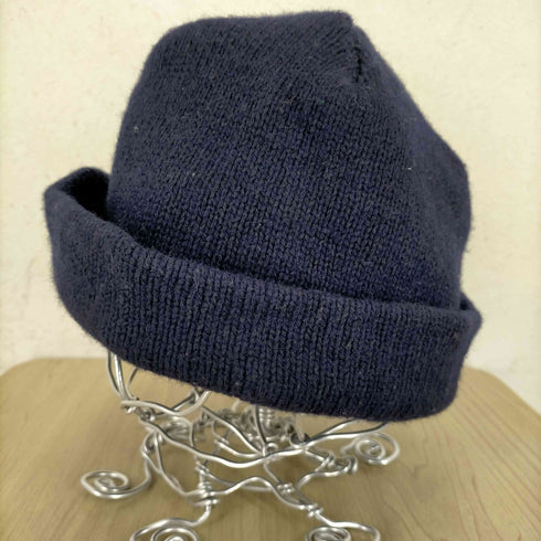 ダックス DAKS 90S カシミヤ混 ロゴ刺繍 ウールニット帽 メンズ