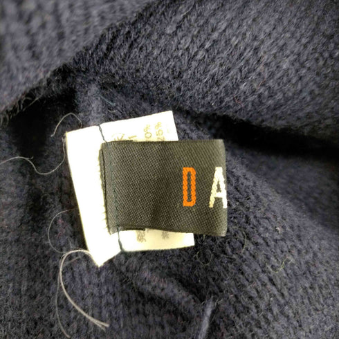 ダックス DAKS 90S カシミヤ混 ロゴ刺繍 ウールニット帽 メンズ