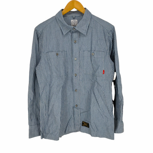 ダブルタップス WTAPS UNION LS 02 SHIRTS COTTON DENIME ストライプ ロングスリーブ シャツ メンズ JPN:M