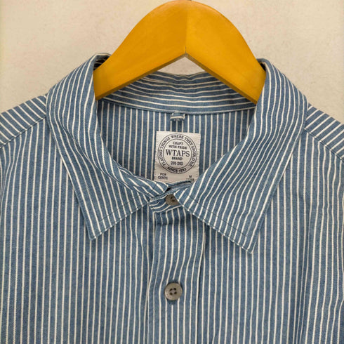 ダブルタップス WTAPS UNION LS 02 SHIRTS COTTON DENIME ストライプ ロングスリーブ シャツ メンズ JPN:M