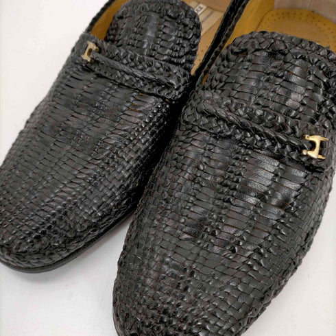 マドラス MADRAS レザー 編み込み ローファー メンズ 7 1/2