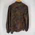 ランバン LANVIN 90S USA製 アシンメトリーボタン ペイズリーシャツジャケット レディース US:10