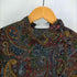ランバン LANVIN 90S USA製 アシンメトリーボタン ペイズリーシャツジャケット レディース US:10