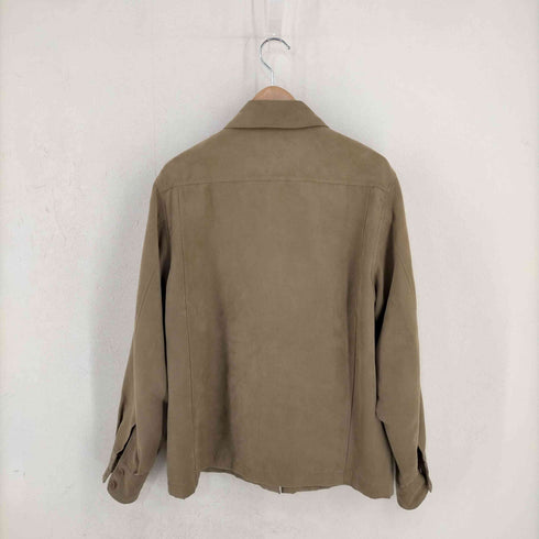 ジップアップ スウェードシャツ メンズ JPN:M