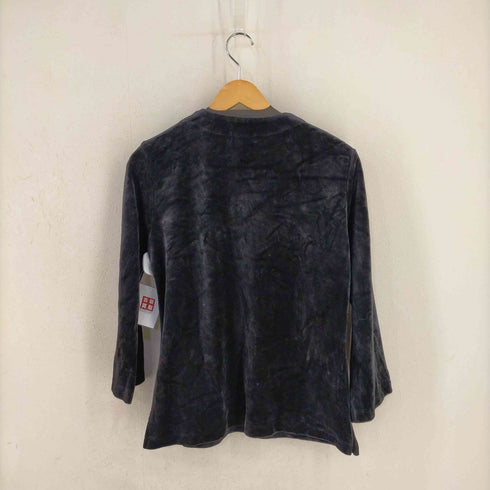 ロベルタディカメリーノ Roberta di Camerino ベロア ロゴ刺繍 トップス レディース JPN:L