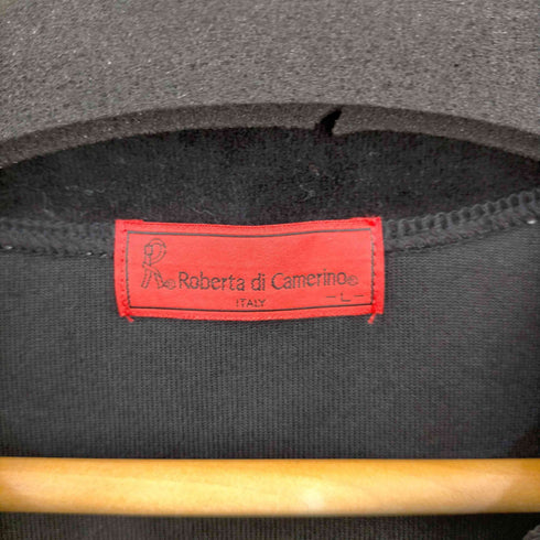 ロベルタディカメリーノ Roberta di Camerino ベロア ロゴ刺繍 トップス レディース JPN:L