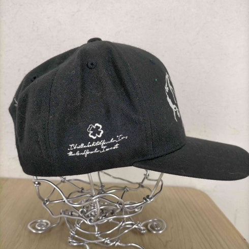 one decision away MEMOIR HAT -BLACK- メッセージ刺繍 スナップバックキャップ メンズ