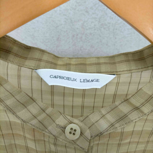 カプリシュレマージュ CAPRICIEUX LEMAGE シアーポケットチェックシャツ レディース FREE