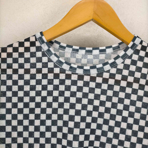 レイビームス Ray BEAMS チェッカー プリント ハーフスリーブ Tシャツ レディース FREE