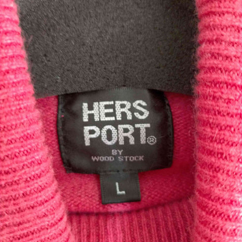 HERS PORT カシミア100 ハイネック ニット レディース JPN:L