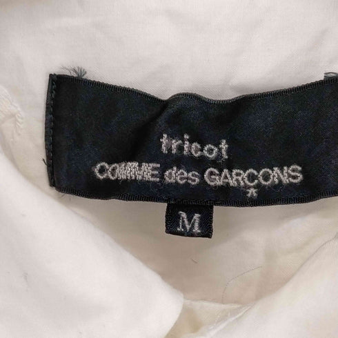 トリココムデギャルソン tricot COMME des GARCONS AD2019 リボン総刺繍 ショールカラー ロングスリーブ ブラウス レディース JPN:M
