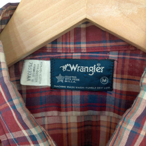 ラングラー Wrangler チェック レギュラーカラーシャツ メンズ JPN:M