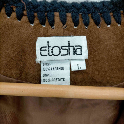 etosha スエード チャイナ ベスト レディース JPN:L